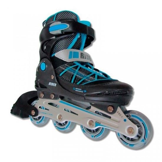 Imagen de PATIN RIDER VELOCITY Talla 32-35 Color Negro/Turquesa