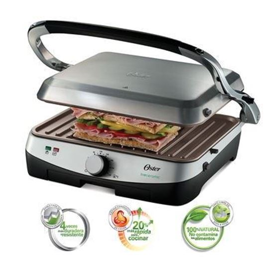 Imagen de Parrilla y panini eléctrica Oster