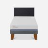 Imagen de Cama Europea Cic 1.5 plazas Excellence Plus+Respaldo Villarrica Negro