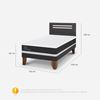 Imagen de Cama Europea Cic 1.5 Plazas Ortopedic Respaldo Munich Gris