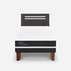 Imagen de Cama Europea Cic 1.5 Plazas Ortopedic Respaldo Munich Gris