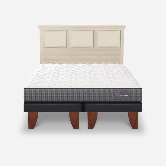 Imagen de Cama Europea Cic King Anatomic Respaldo Torino Alpino